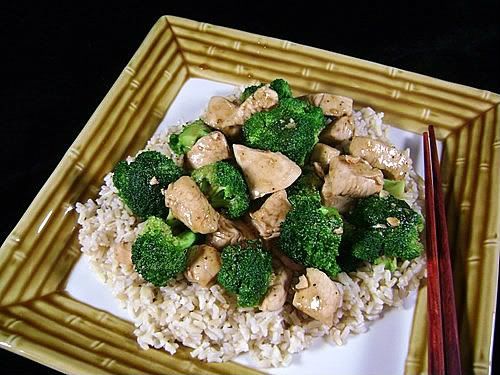 /><br/> <br/> On the rare occasion that we get Chinese take out....Chicken and Broccoli is always a dish that we pick-we just love it.....now I can make it at home.<br/> <br/> I love the ease of this recipe. There's not much slicing and dicing involved....just the chicken, garlic and broccoli. I had everything measured and ready to go once the pan went onto the stove.<br/> <br/> This cooked up so quickly...dinner was done in a flash.<br/> <br/> The chicken is moist and tender with just enough heat. We like our broccoli crisp-tender, which this is. I didn't measure the broccoli so probably got a little heavy handed adding it, hence not as much sauce as there could be but it's all good...there's plenty of sauce for us.<br/> <br/> This was my first time using oyster sauce....I was always leery of it since we don't like oysters but so many Chinese recipes call for it and people have told me it's one of the ingredients that gives Chinese dishes that special flavor. I decided to give it a whirl, and I'm VERY glad I did. This DOES taste a lot like the Chicken and Broccoli we get at from our favorite Chinese restaurant.<br/> <br/> I usually serve this over brown rice rather than white rice.<br/> <br/> This recipe is in my 